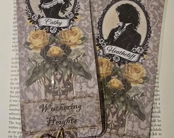 Wuthering Heights bookmarks. 2 bookmarks featuring Cathy and Heathcliff
