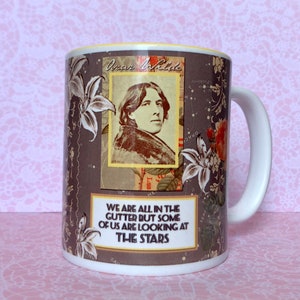 Oscar Wilde mug. British writer and poet Oscar Wilde mug