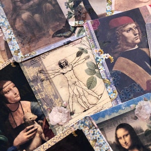 Leonardo da Vinci stickers. Beautiful stickers created using da Vincis paintings image 10