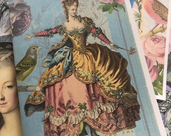 Jolies cartes Marie-Antoinette. Cartes de notes mettant en vedette la reine Marie-Antoinette