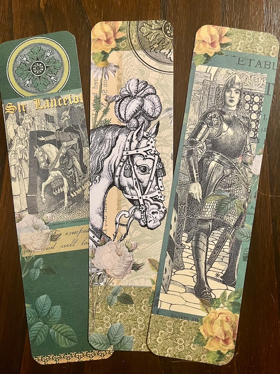 King Arthur bookmarks. The legend of King Arthur bookmarks