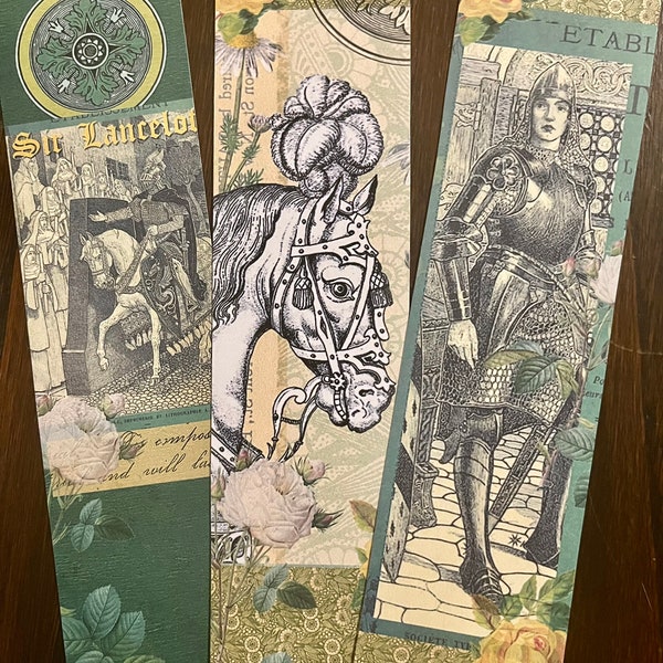 King Arthur bookmarks. The legend of King Arthur bookmarks