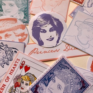 Lady Diana Aufkleber. Prinzessin Diana Aufkleber