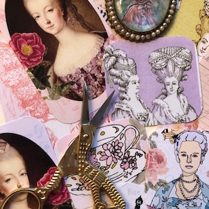 Marie-Antoinette-Aufkleber, Königin-Aufkleber, Journal-Aufkleber, Scrapbook-Aufkleber, Royalty, Königin, Versailles