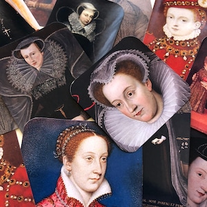 Mary Queen of Scots-stickers. Historische portretstickers