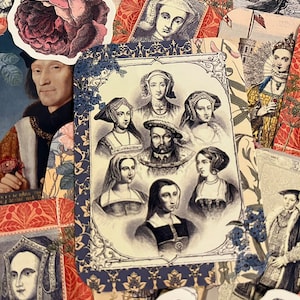 Tudor-stickers. 21 stickers in Tudor-stijl.