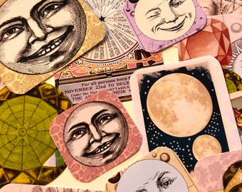 Tarot and Crystal stickers. Vintage style stickers for your journal, planner and lots more