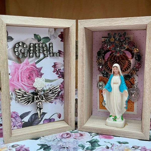 Virgin Mary keepsake box. Pretty religious box