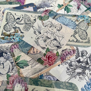 Fairy stickers. Pretty fairy stickers for your journal, card making and more