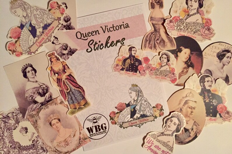 Queen Victoria Stickers. Stickers for Your Laptop Journal Etsy