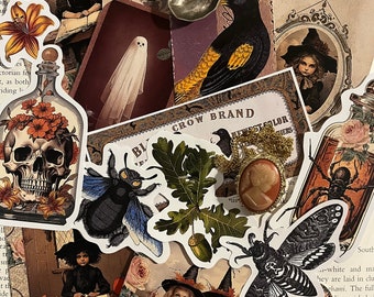 Gothic stickers. A set of Victorian style gothic stickers