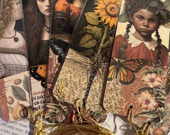 Nature bookmarks. 8 beautiful nature inspire bookmarks