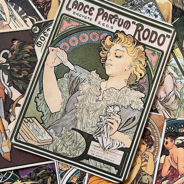 Alphonse Mucha tags. De belles étiquettes Mucha pour votre journal, vos cadeaux et plus encore.