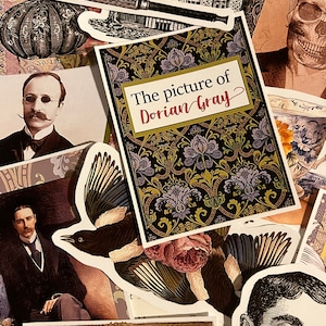 De foto van Dorian Gray-stickers. Oscar Wilde-stickerset