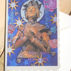 Carte Jeanne d’Arc. Jolie carte historique représentant Sainte Jeanne d’Arc