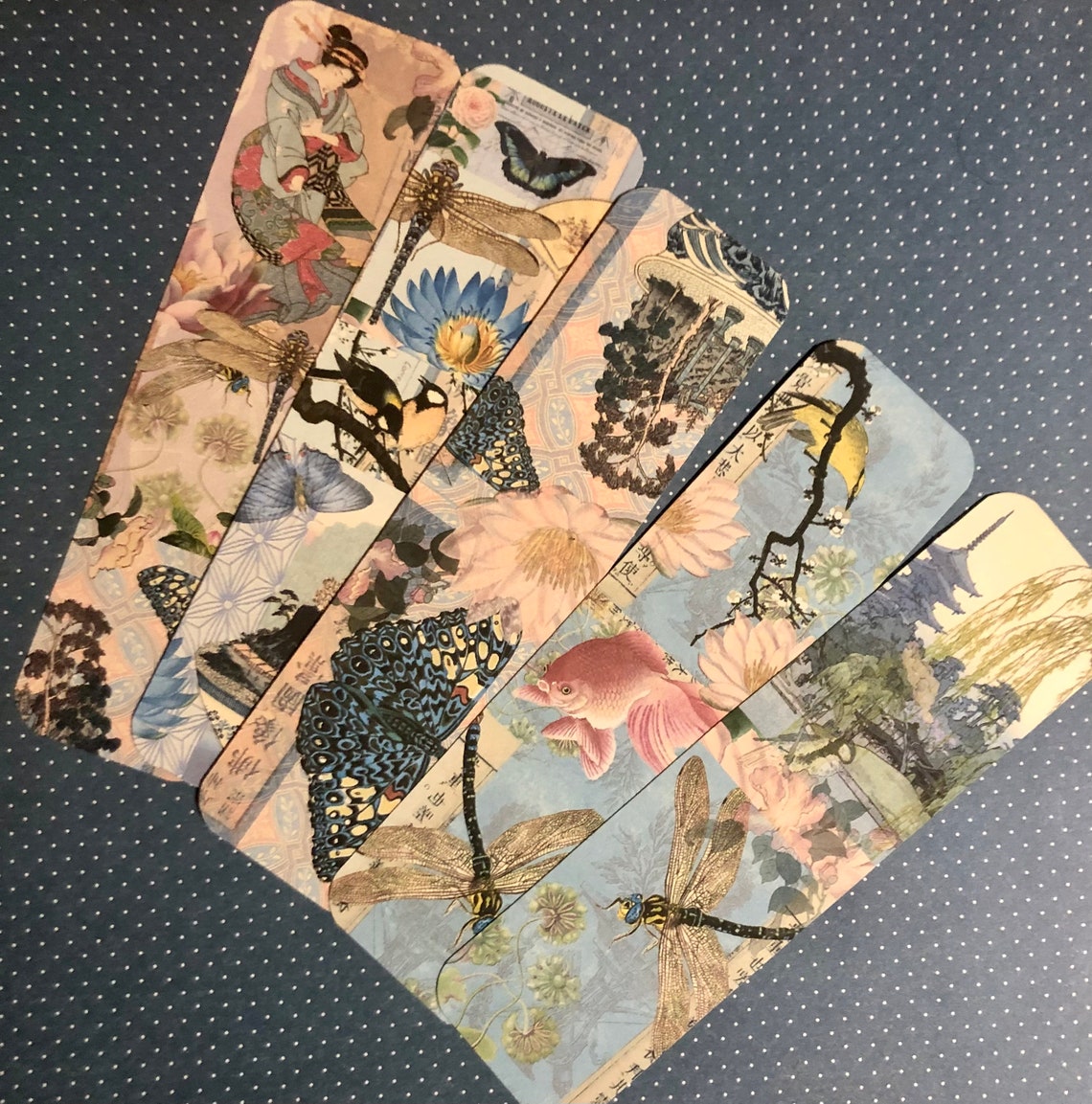 Pretty Japanese Geisha Bookmark Set. Set of 10 Japanese Geisha - Etsy