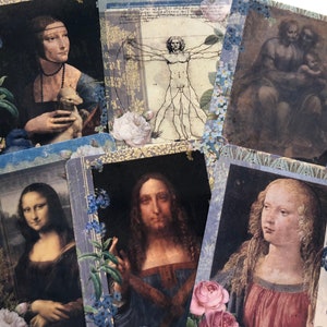 Leonardo da Vinci stickers. Beautiful stickers created using da Vincis paintings image 3