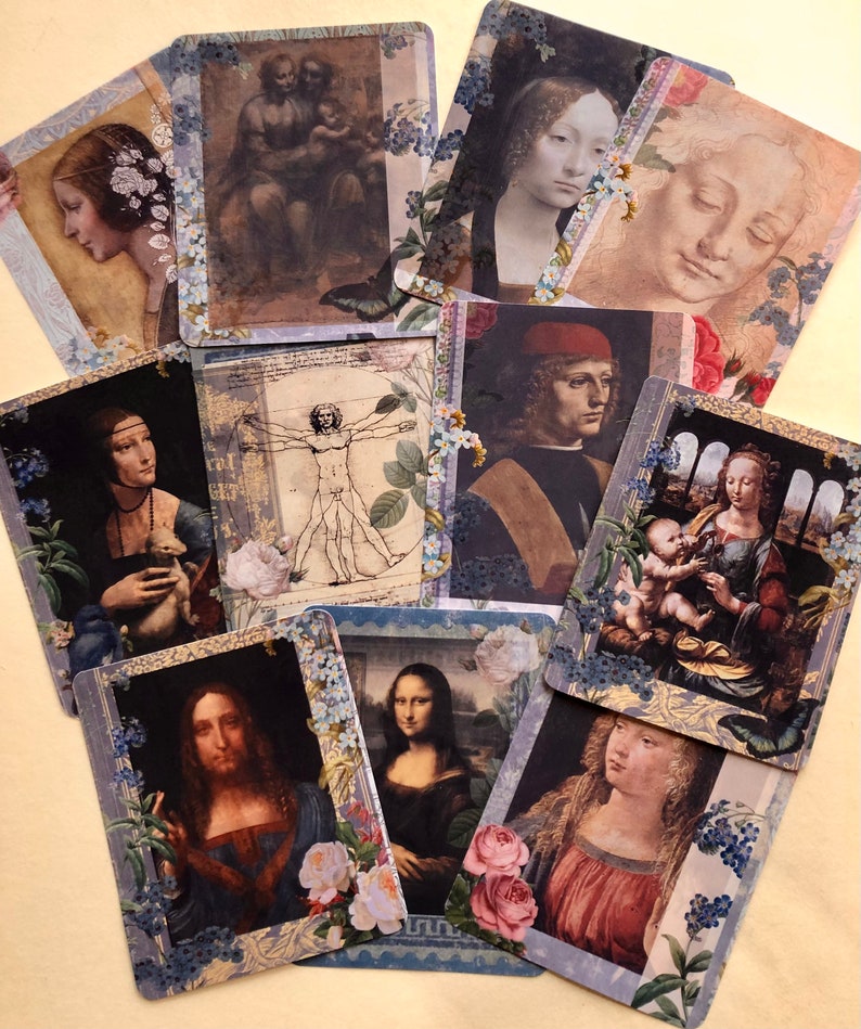 Leonardo da Vinci stickers. Beautiful stickers created using da Vincis paintings image 5