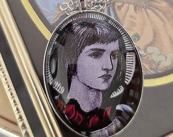 Joan of Arc necklace. Beautiful pendant with image of St. Joan