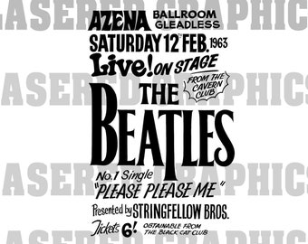 The Beatles svg, The Beatles Concert Poster, John Lennon svg, Abbey Road, Yellow Submarine- svg, jpeg, pdf, eps