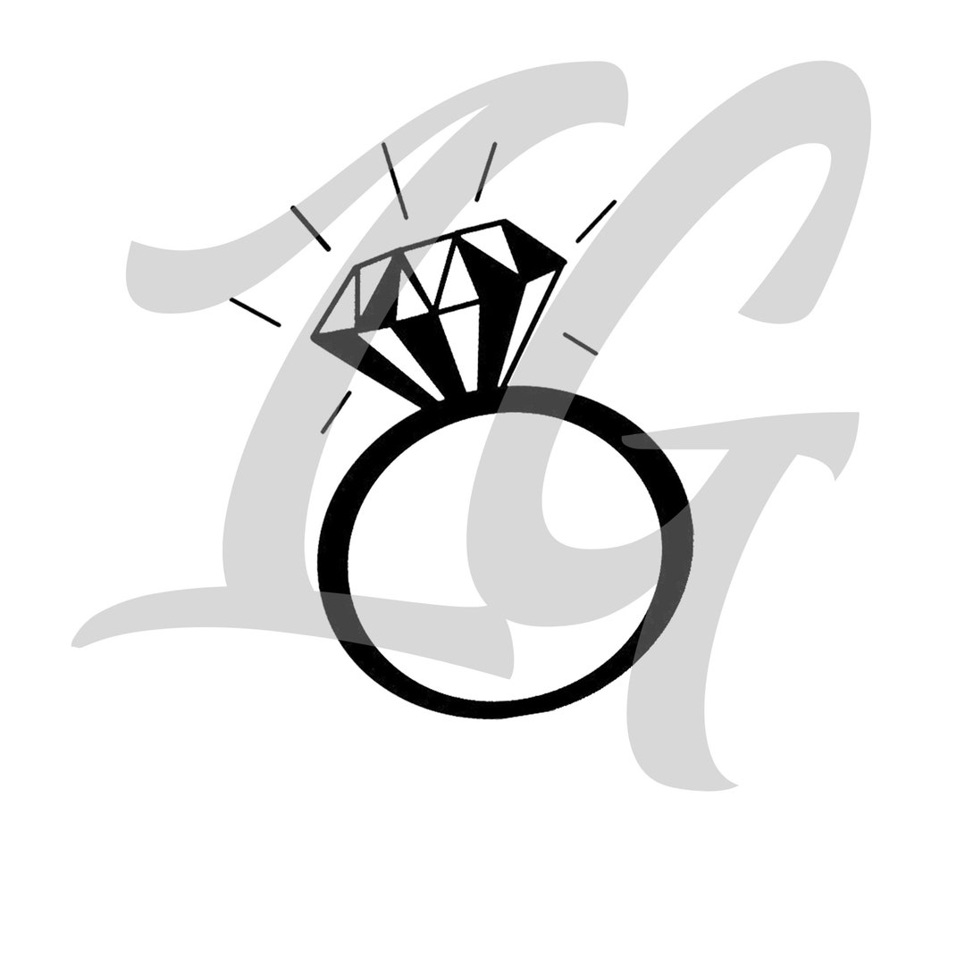 Engagement Ring Svg, Marriage Svg, Ring Svg, Bachelorette Svg, Girl's