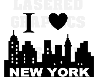 I Love New York SVG, JPEG, EPS- Clean lines, Ready for Your Project