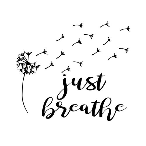 Just Breathe SVG T-shirt SVG Svg File for Cricut Cricut | Etsy