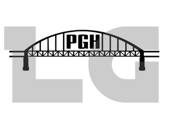 Ft Pitt Bridge svg, Ft Duquesne Bridge svg,  Pittsburgh SVG, png, EPS, PNG- Clean Lines, Ready for Your Project!