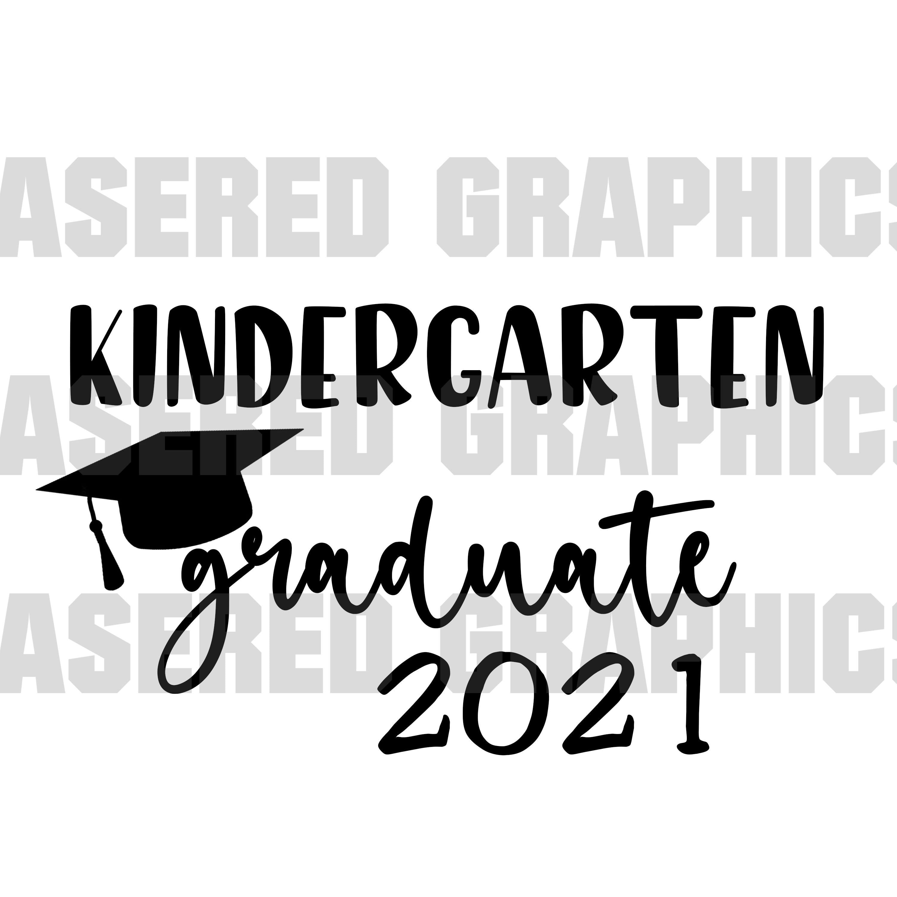 Kindergarten Grad SVG Cut File Kindergarten Graduate SVG | Etsy