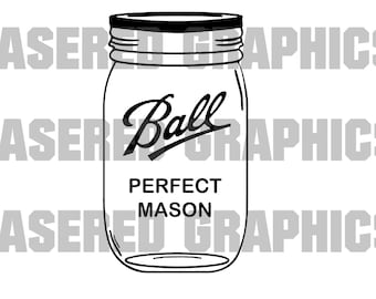 Ball Mason Pint Jar SVG,  - Quart Jelly svg - Canning Country Decor svg - Flower vase svg Self Sufficient - Gardening - Garden - Preserving
