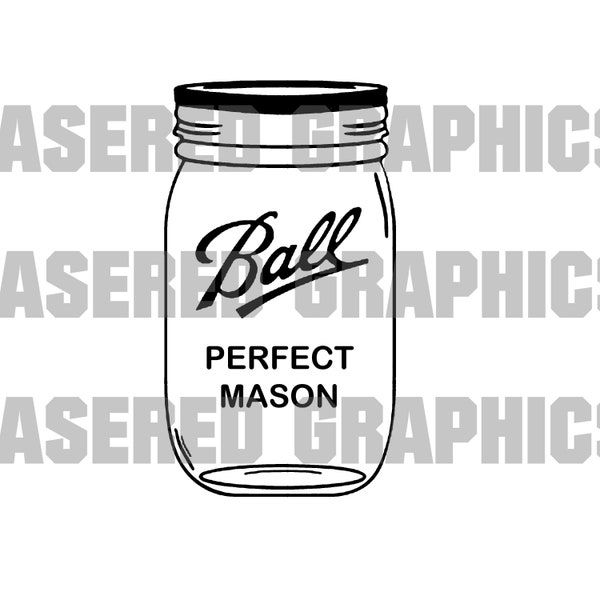 Ball Mason Pint Jar SVG,  - Quart Jelly svg - Canning Country Decor svg - Flower vase svg Self Sufficient - Gardening - Garden - Preserving