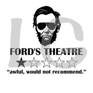 Abe Lincoln svg, Fords Theatre svg, president lincoln, presidents day,  SVG, PNG, EPS, Clean Lines, Ready for Your Project!
