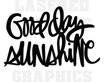 ¡Buenos días sol!- SVG, JPEG, EPS, Líneas limpias, ¡listo para su proyecto!