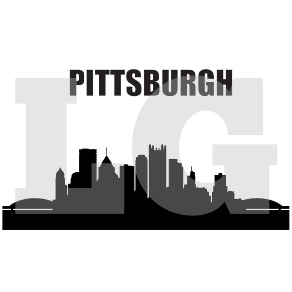 PITTSBURGH Silhouette SVG, EPS Cut File