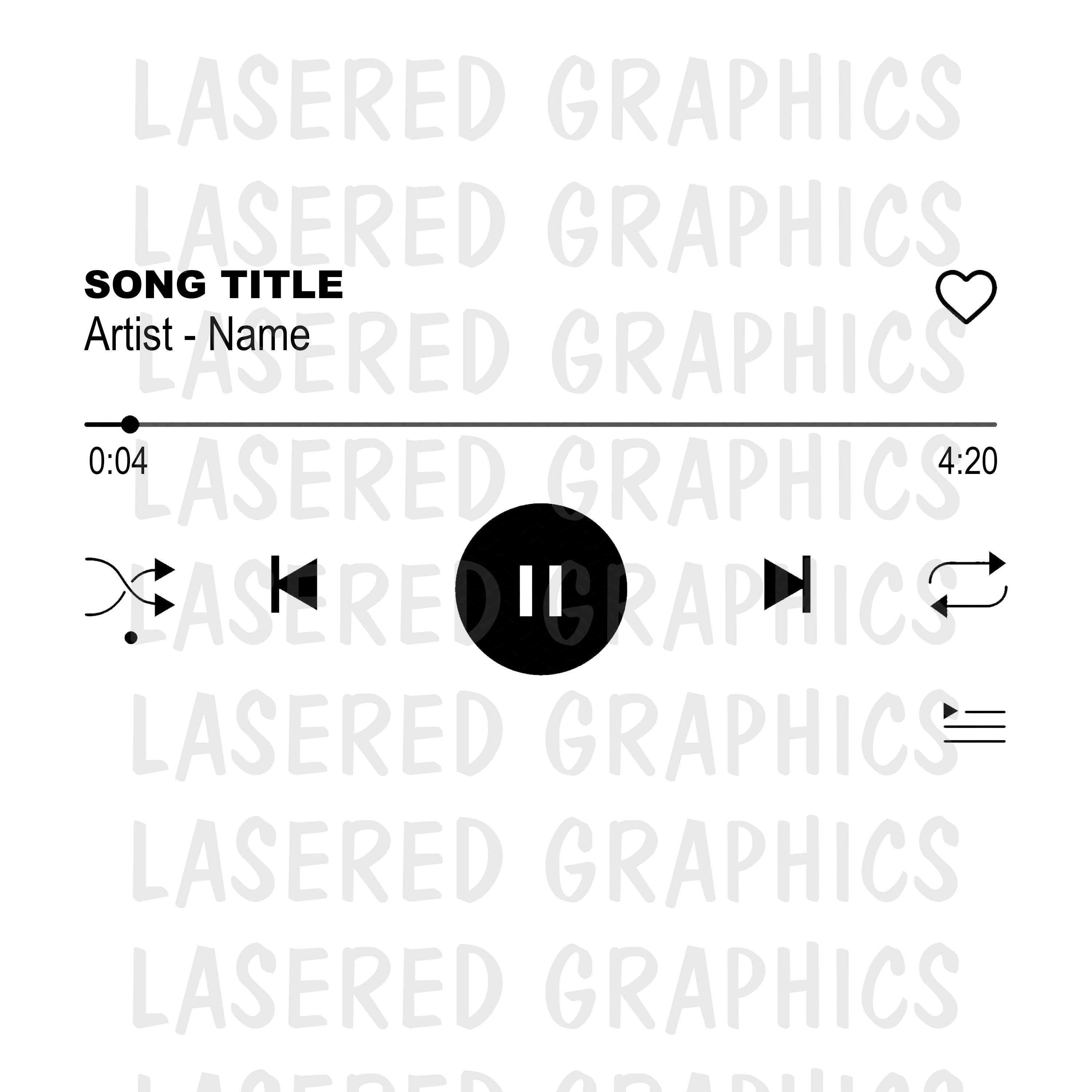 Spotify Template For Cricut SVG