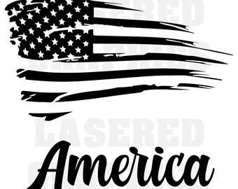 America!  USA! July 4th! SVG, Jpeg, EPS, clean files, ready for your project!