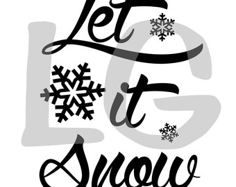 Let it snow svg, Christmas svg, Christmas quote svg, merry Christmas svg, Christmas svg files, Christmas SVG, Christmas tree SVG