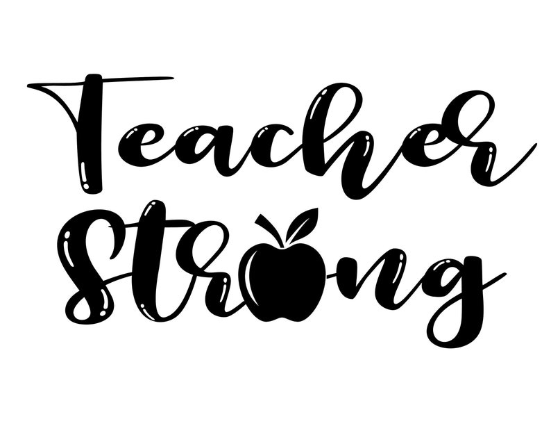 Download Teacher Strong SVG Clean Lines & Ready For Your Project | Etsy