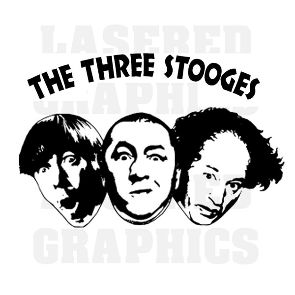 The Three Stooges- SVG, Png, EPS, Clean Lines, Ready for Your Project!