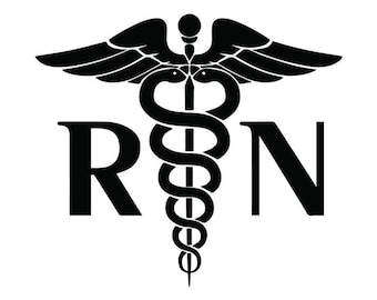 Nurse RN- svg, eps, jpeg- Clean Lines & Ready For Your Project