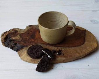 Ceramic Espresso Mug, Ceramic Espresso Cup, Ceramic Coffee Mug, Coffee Lovers Gift, Pottery Coffee Cup, Pottery Mug, Small Beige Coffee Cup