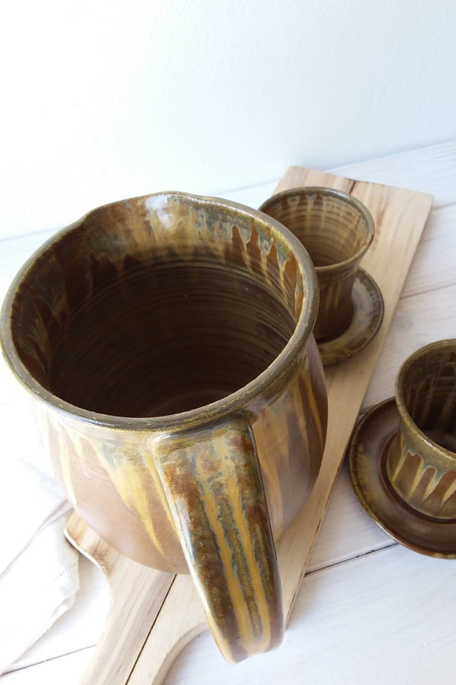 Ceramic Pitcher Pottery Pitcher Ceramic Coffee Jug Pottery - Etsy