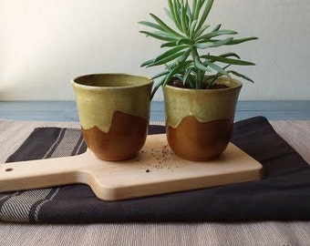 Ceramic Planter, Succulent Planter, Plant Pot, Ceramic Plant Pot, Pottery Planter, Small Coffee Mug, Tea Cup, Coffee Mug, Herbal Tea Mug