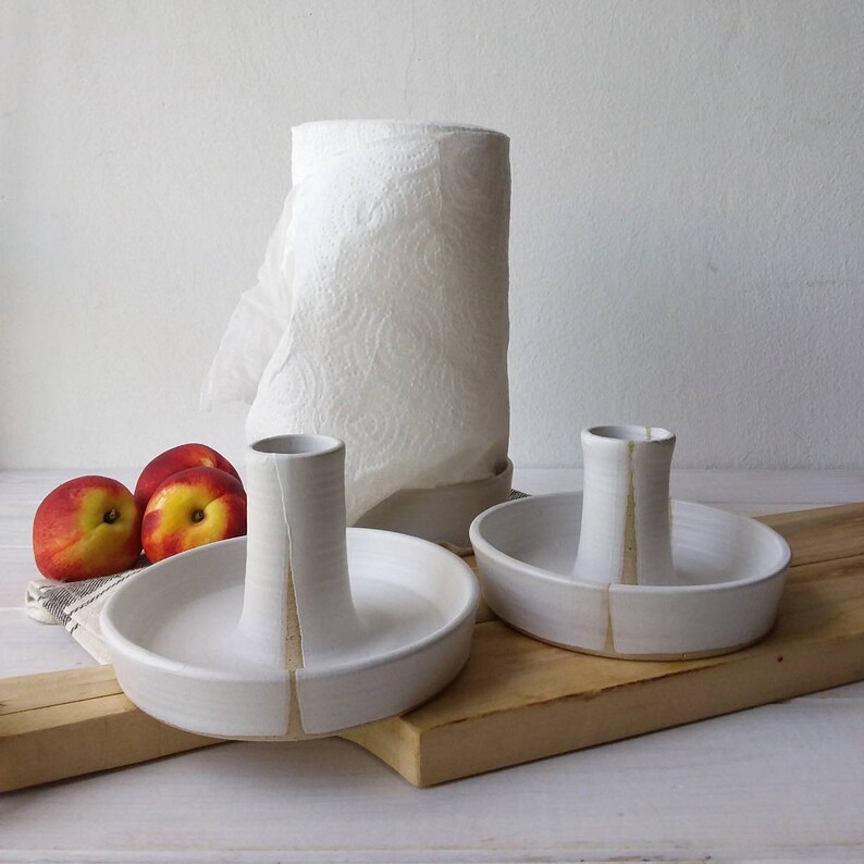 Ceramic Paper Towel Holder Handmade Paper Towel Stand Etsy