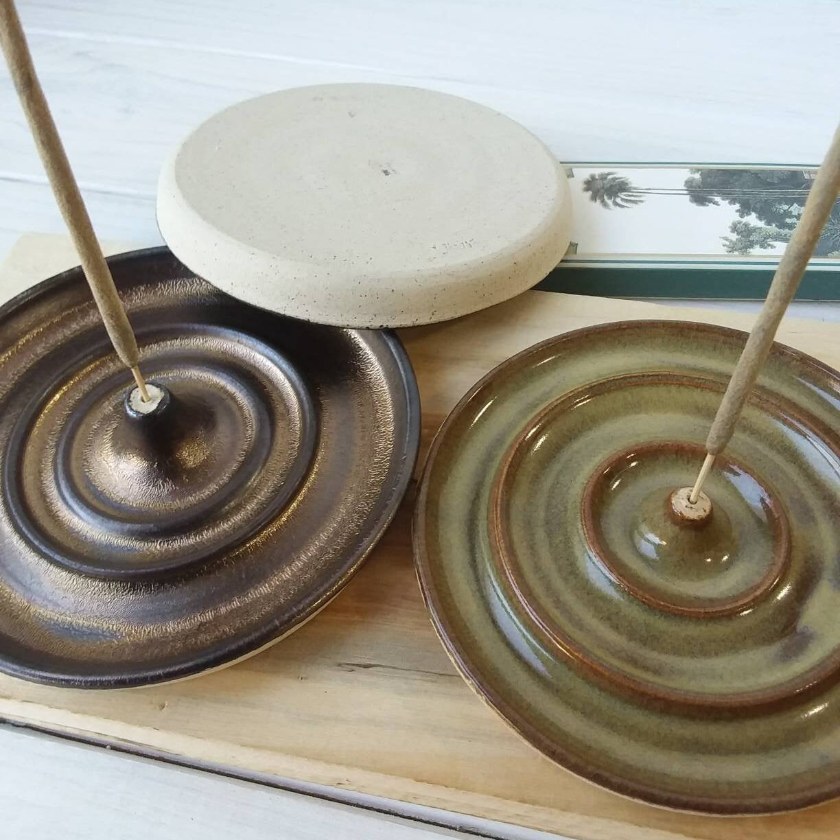 Richardson Ceramic Incense Burner White 彫刻・オブジェ