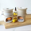 White Ceramic Oil Diffuser, Essential Oil Burner For the home or spa product logo