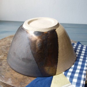 Bronze Pottery Bowl, Ceramic Bowl, Salad Bowl, Serving Bowl, Pottery Bowl, Beige Ceramic Bowl, Black Ceramic Bowl, Triangular Pottery Bowl image 10