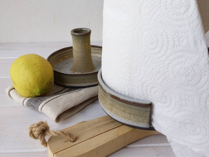 Ceramic Paper Towel Holder Handmade Paper Towel Stand Etsy