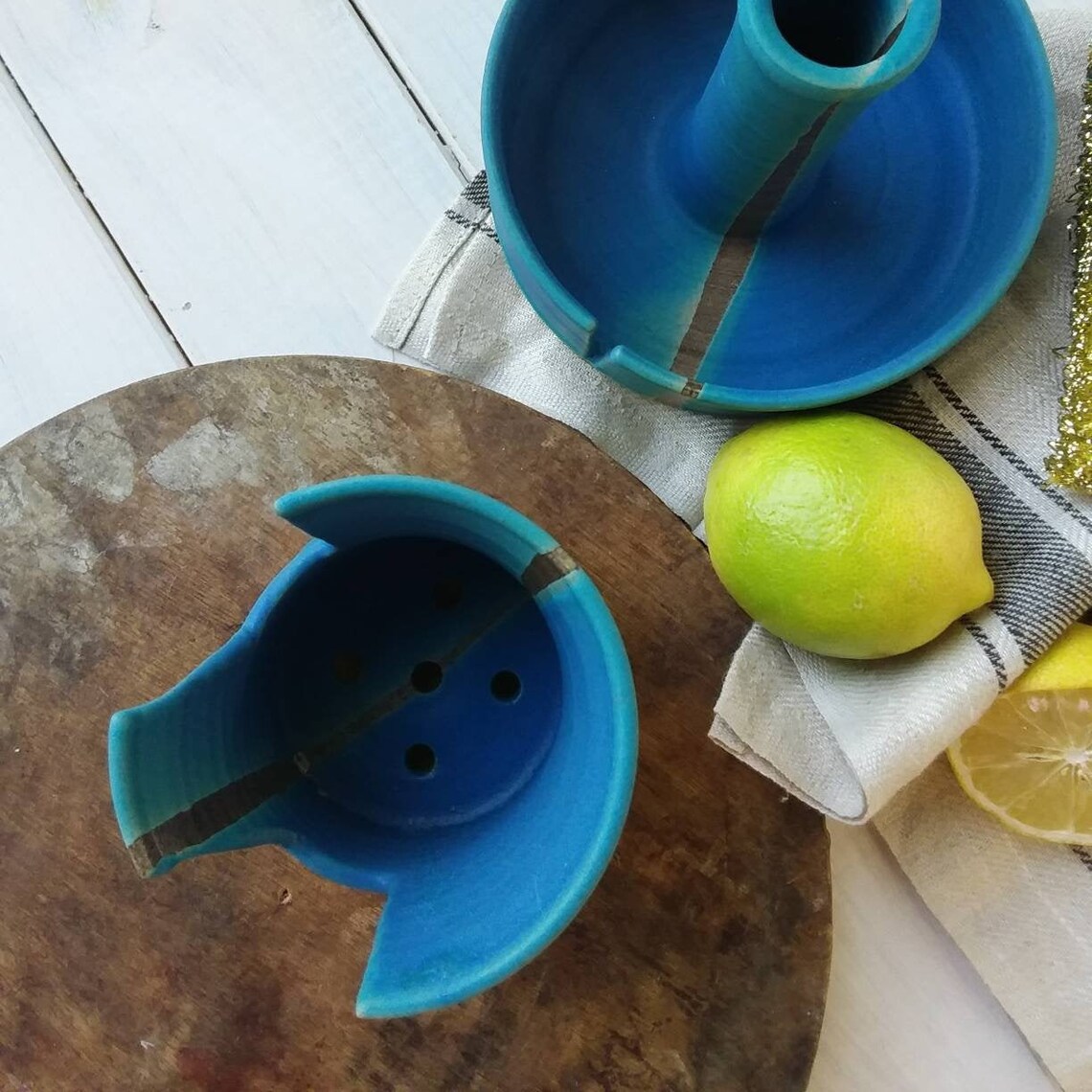 Turquoise Kitchen Sponge Holder Ceramic Scouring Pad Holder Etsy