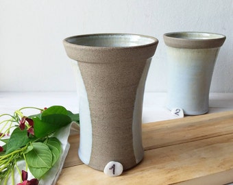 Light Blue/Gray Ceramic Vase, Modern Gray Pottery Vase, Handmade Vase